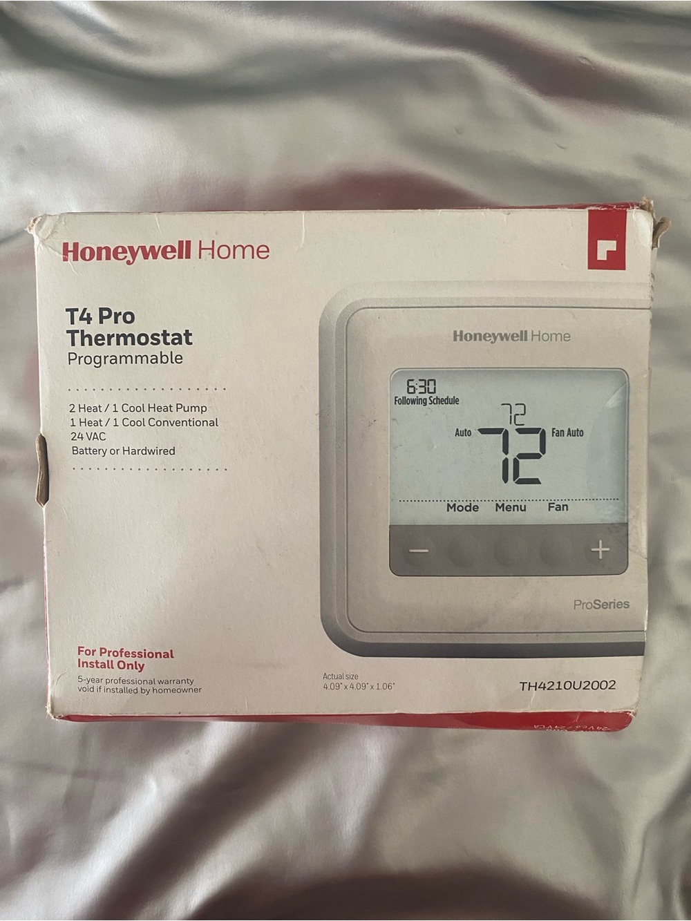 Honeywell Home T4 Pro Programmable Thermostat - White - Picture 2 of 3